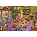 Lavievert 1000 Piece Wooden Jigsaw Puzzle for Adults and Kids (Thanksgiving Dinner)