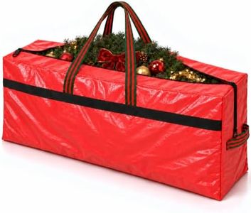 Lxinfuqiang Christmas Tree Storage Bag 33 x 13 x 17 In, Red