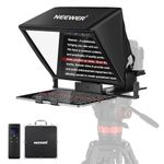 NEEWER Teleprompter X14 II with RT113 Remote & App Control, 14" Beamsplitter, Vertical Adjustable Snap in QR Plate Compatible with 501PL iPhone iPad Tablet Camera Camcorder, Assembly Free