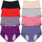 Everdries Leakproof Ladies Underwear, Everdries Leakproof Panties for Over 60, Incontinence Underwear for Women (8Pcs,2XL)