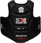 3X Sports Boxing Body Protector, Muay Thai, Sparring Training Heavy Punching Chest Guard, MMA Kickboxing TKD Karate Equipment for Kids/Adults