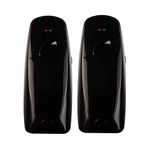 Automatic Air Freshener Spray Dispenser (2-Pack) Wall Mounted or Free Standing, Commercial and Home Use, Multiple Time Scent/Mist Release Settings for Room/Restroom Sprayer (Black)