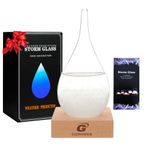 Storm Glass Cool Unusual Gifts Storm Glass Weather Predictor Snow Globes for Adults Galileo Thermometer Indoor Creative Forecast Nordic Style Decorative Weather Gifts