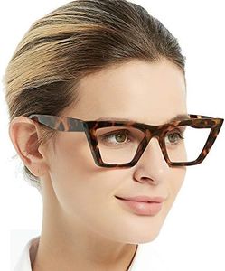 OCCI CHIARI Fashion Reading Glasses Cat Eye Reader 0 1.0 1.25 1.5 1.75 2.0 2.25 2.5 2.75 3.0 3.5 4.0 5.0 6.0 (Brown, 6.00)