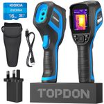 Thermal Camera TOPDON TC004, 256x192 High Resolution Thermal Imaging Camera HandHeld, 20Hz Refresh Rate, Video Recording, 12-hr Runtime, Measuring Range 20°C to 350°C