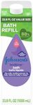 Johnson's Bedtime Bath with Relaxing & Soothing NaturalCalm Aromas, Hypoallergenic, Gentle & Tear-Free Nighttime Bubble Bath for Babies & Kids, Value Size Refill, 33.8 fl. Oz