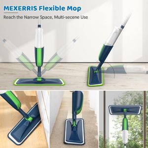 MEXERRIS Microfiber Spray Mop – Green Floor Cleaning