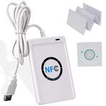 LIBO NFC Smart ACR122U RFID Card Reader Writer IC 13.56MHz with USB Cable + SDK Software + 5pcs M1 S50 White Cards ISO14443 A/B