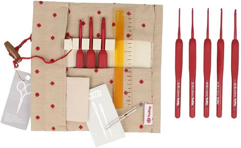 Tulip Etimo Red Crochet Hook – Ergonomic Soft Grip
