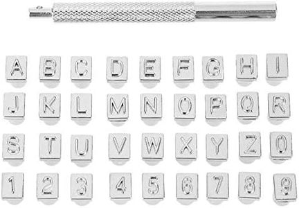 36pcs/set Steel Alphabet Number Stamp Punch Set for Leather Stamps Punch Tools (6.5MM)