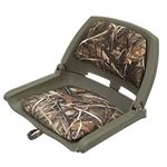 Attwood 98391GNMX Padded Boat Seat, Camouflage, Molded Plastic Frame, 20 Inches W x 17 Inches D x 12 Inches H