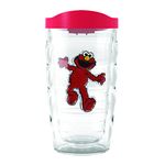 Tervis Made in USA Double Walled Sesame Street Elmo Insulated Tumbler Cup Keeps Drinks Cold & Hot, 10oz Wavy, Classic