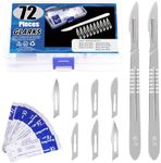 Glarks 72Pcs Surgical Blade with Ha