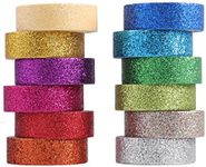 Tesuivra DIY Glitter Washi Tape Set