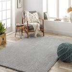 Livabliss Shaggy Rug Shaggy Rug - Modern Berber Rug Living Room 160x213 cm, Soft Shaggy Rugs for Bedroom - Neutral Boho Fluffy Rug, Easy Care Plush Thick Pile - Large Rug, Light Grey Rug