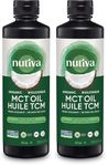 Nutiva Organic MCT Oil, Unflavored, 473 mL | Organic, Non-GMO, Non-BPA | Vegan, Gluten-Free, Keto & Paleo | 14g MCT per Serving & Neutral Flavor for Energy Boost to Coffee, Shakes and Salads