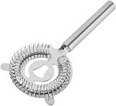 Tongke Cocktail Strainer, Stainless Steel Ice Filter, Spiral Spring Filter, Bar Cocktail Shaker Filter Ice Separator(Sliver)