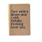 Vintage Two Years Anniversary Card,