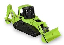 PRIME DEALS 2 in 1 Bulldozer and Excavator Construction Toy Vehicle (Excavator and Bulldozer Green)
