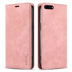 LOLFZ Wallet Case for iPhone 7 Plus iPhone 8 Plus, Premium Slim PU Leather Case Card Slots Stand Function Magnetic Protective Flip Case Cover Compatible with iPhone 7 Plus/iPhone 8 Plus - Rose Gold