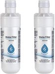 LNLJ LT1000P/ PC/PCS Refrigerator Water Filter Replacement for L/G Fridge, 6 Month / 200 Gallon,2 pack