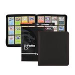 BCW Z-Folio LX Zipper Portfolio Black 12 Pocket Playset Album