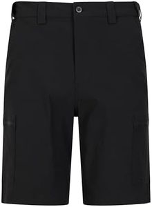 Mountain Warehouse Trek Stretch Mens Shorts - Cargo Spring Shorts - Black - 32