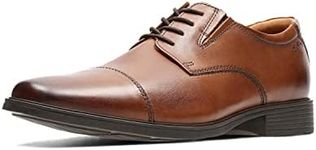 Clarks mens Tilden Cap Oxford, Dark