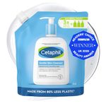 Cetaphil Gentle Skin Cleanser Eco Refill Pouch, 710ml, Face & Body Wash, for Normal to Dry Sensitive Skin, Soap Free with Niacinamide, Packaging May Vary
