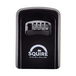 Squire Locks Key Keeper Combi-Bolt Rustproof Recordable Combination Padlock, Gray with Black