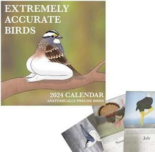 2024 Calendar Of Extremely Accurate Birds,2024 Birds Calendar Wall Calendar Jan 2024 - Dec 2024，Funny Birds Calendar Gag Gifts，Wall Art Gag Humor Gift Fit for Friends