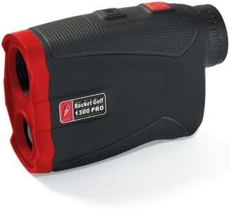 Golflaser.de - Golf Laser Entfernungsmesser Birdie 1300 Pro Slope Black - FlagFinder - 1300m Reichweite - Wasserabweisend - Rangefinder RocketGolf