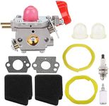 Fremnily 545081857 Carburetor for Poulan Pro BVM200FE GBV345 Craftsman 358794700 358794770 358794780 358794765 358794774 358794773 25cc Gas Blower ZAMA C1U-W43 Carb with 545146501 Air Filter