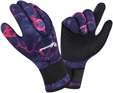 Summshall Neoprene Gloves, 3mm Wetsuit Gloves for Men Women, Thermal Keep Warm Diving Gloves Anti Slip Surfing Gloves for Spearfishing Swimming Rafting Kayaking Paddling