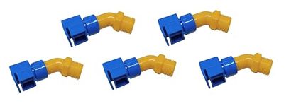 MOREL Solar Panel Cleaning Sprinkler Shower PVC Set of 5 PCS 1/2 INCH (15 MM) Standard Size.