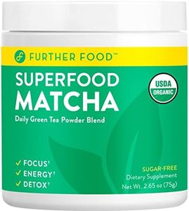 Further Food Premium Matcha Green Tea Powder USDA Organic Japanese Matcha Powder, Natural Energy + Focus + Boost Immune System, Antioxidant Plant-Based Detox Superfood (30 Servings)