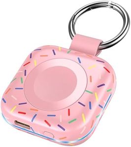 Portable Wireless Charger for Apple Watch 9,1200mAh Fast Charging iWatch Charger KeyChain,Magnetic Wireless Travel Power Bank for Apple Watch Series 9/8/7/6/SE/5/4/3/2/Ultra/Ultra 2, Festival Gift