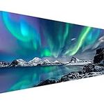 5D Diamond Art Painting ，Large Aurora Diamond Painting Kits for Adults，DIY Full Drill Crystal Rhinestone Lake Arts and Crafts ，Gem Art Painting with Diamond Home Wall Decor Mountain(27.5 X 15.7inch)