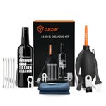 Tukzer Professional 11in1 Cleaning Kit for Laptop Tablet Smartphone Camera airpods (100mlCleaning Solution, AirBlower, CottonSwabs,Toothpick Cleaner, Keycap Puller, Microfiber Cloth,Universal Brushes)