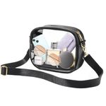 Clear Bag Stadium Approved, Crossbody Transparent Bag for Concerts Sports Events, Travel Essentials Shouder Purses for Men & Women