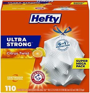 Hefty Ultra Strong tall Kitchen Trash Bags, Citrus Twist, 13 gallon, 110Count