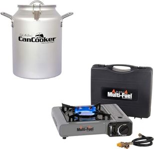 CanCooker 4 Gallon Convection Steam Cooker and Portable Multi-Fuel Single Burner with Convenient Case, Perfect for Feeding 20 People