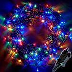 NETTA Christmas Tree Fairy Lights - 100 LED Multi-Colour with 8 Different Modes; for Outdoor & Indoor Use, Plug in Xmas Party Decorations - 100 LED/ 10M Lit-Length