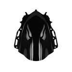 Aow Attractive Offer World Unbreakable Visor Glass Compitable for Yamaha R15 V4 (Black)