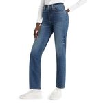 Levi's Women's Ribcage Straight Ankle Jeans, (New) Dial Up The Music, 29