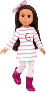 Glitter Girls Dolls by Battat - 14-inch Posable Fashion Doll Sarinia - Long Brown Hair & Brown Eyes with Bendable Arms & Legs - Toys, Clothes, and Accessories for Kids Ages 3 & Up