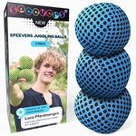 Juggling Balls for Beginners and Professional XBalls Set of 3 120g - 6 Beautiful Uni Colors Available, 2 Layers of Net Carry Case, Choice of The World Champions (Blue)