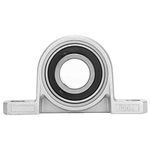 Yosoo Pillow Block Bearings, 2 Pcs Corrosion Resistance Pillow Block Bore 8/10/12/20mm Inner Diameter Zinc Alloy Metal Ball Bearing Housing (20mm)