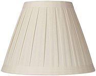 Creme Linen Box Pleat Lamp Shade 7x14x11 (Spider) - Springcrest