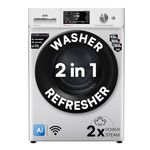 IFB 9 Kg 5 Star, DeepClean® Tech, AI Powered, WiFi, Fully Automatic Front Load Washing Machine (EXECUTIVE SXN 9014K CMS, PowerSteam®, 9 Swirl, Steam Refresh, Inbuilt Heater, Eco Inverter, Rich Silver)